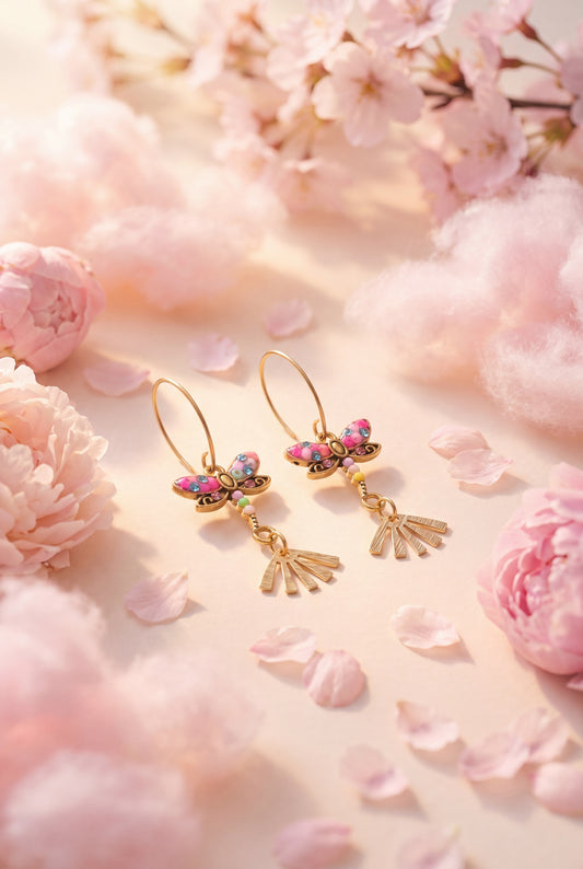 boucles d'oreilles DRAGONFLY