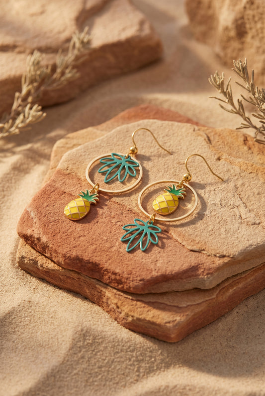 boucles d'oreilles ANANAS