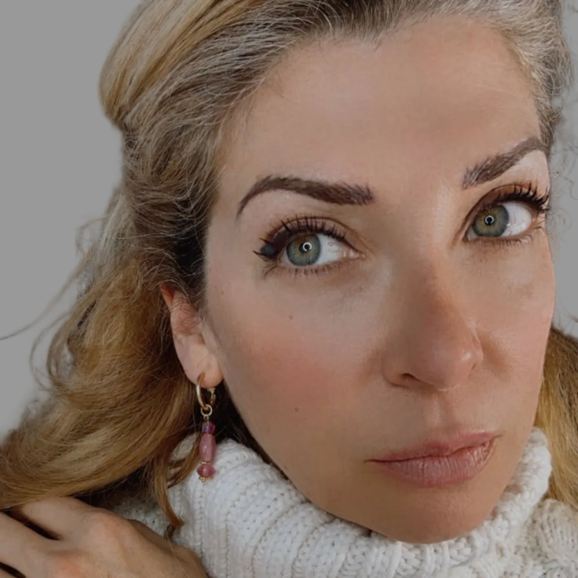 boucles d'oreilles ASYM pink