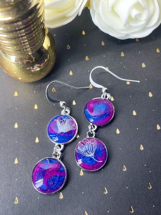 boucles d'oreilles Bulles bicolores