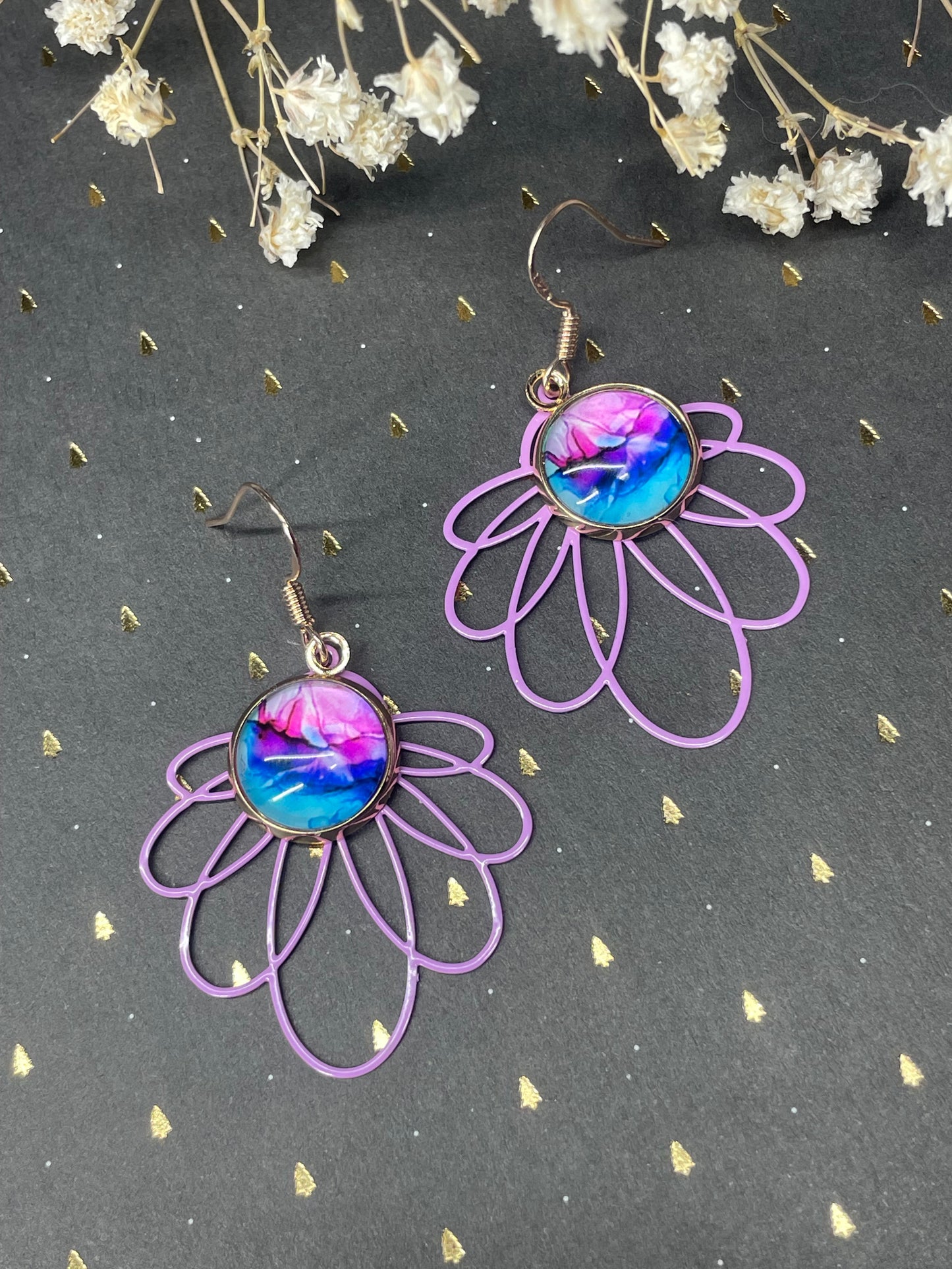 boucles d'oreilles Flower